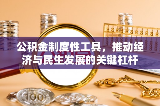 沂水公积金制度性工具，推动经济与民生发展的关键杠杆