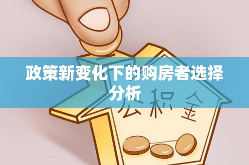 沂水政策新变化下的购房者选择分析