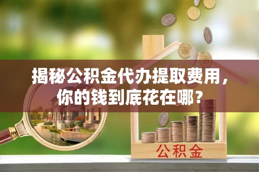 沂水揭秘公积金代办提取费用，你的钱到底花在哪？