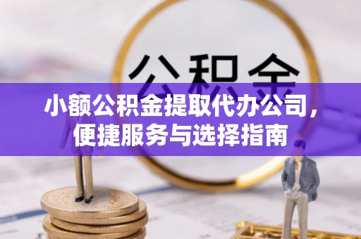 沂水小额公积金提取代办公司，便捷服务与选择指南